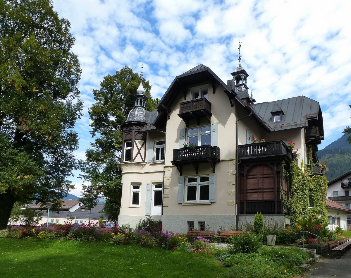 Garmisch-Partenkirchen, die Villa des Komponisten Richard Strau, erbaut 1906-08, Aug.2014