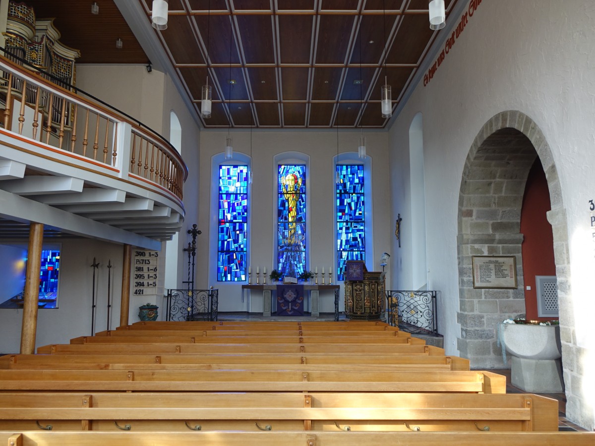 Geislingen am Kocher, Innenraum der St. Veit Kirche (15.03.2015)