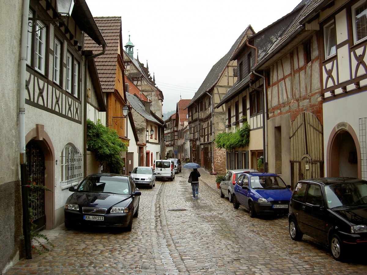 Gernsbach, Fachwerkhuser in der Amtsstrae (31.08.2014)