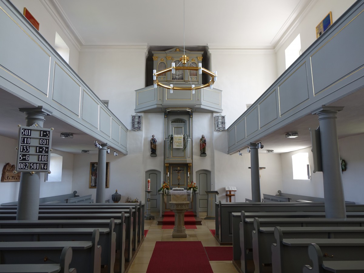 Geslau, Innenraum der Ev. St. Kilian Kirche (14.05.2015)