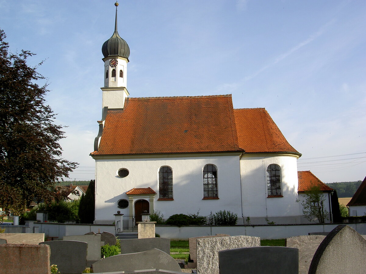Glttweng, Pfarrkirche St. Oswald, erbaut 1726 (20.07.2014)