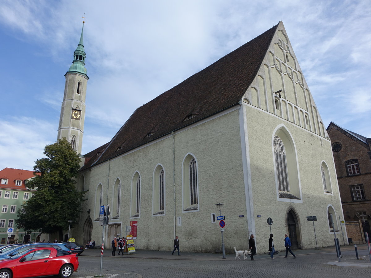 Grlitz, Dreifaltigkeitskirche am Obermarkt, erbaut von 1234 bis 1245 (03.10.2020)