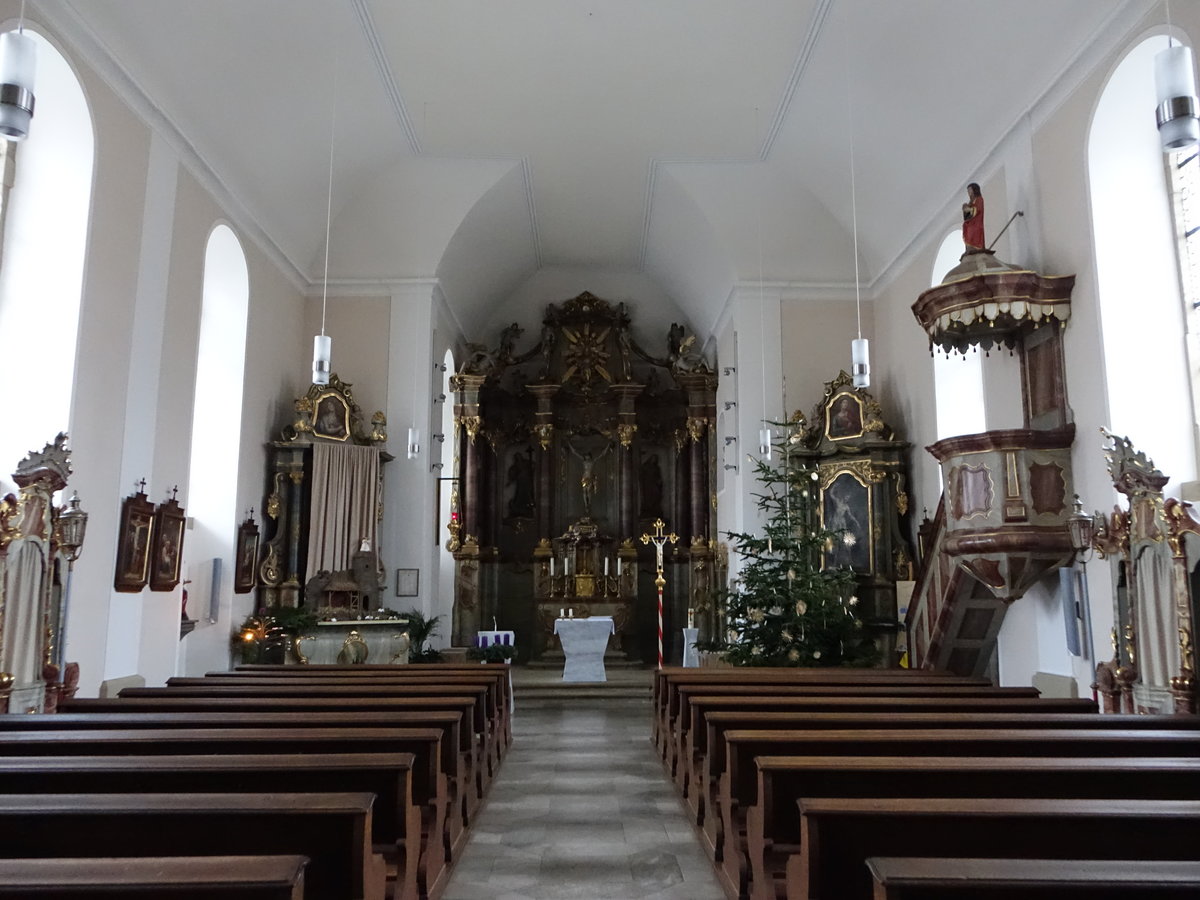 Grombach, barocke Altre in der kath. St. Margareta Kirche (23.12.2018)