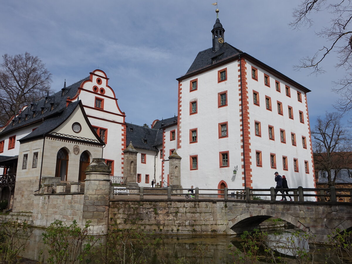 Grokochberg, Schloss Kochberg, Hohe Haus erbaut im 17. Jahrhundert (22.04.2023)