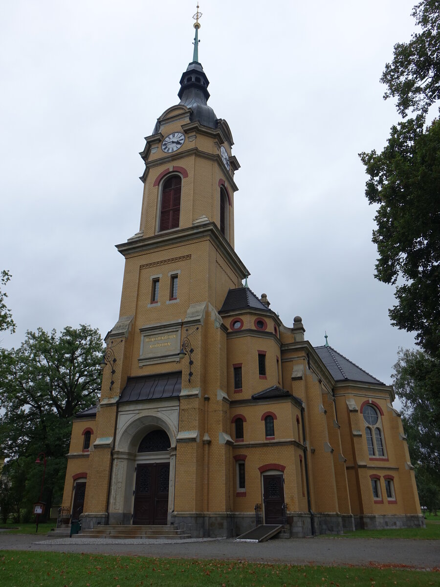 Groschweidnitz, evangelische Kirche im schsischen Krankenhaus, erbaut 1904 (16.09.2021)