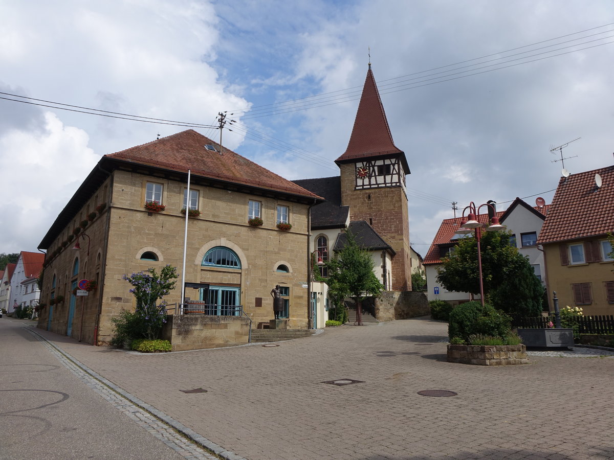 Haberschlacht, alter Kelter und St. Jakobus Kirche (24.07.2016)