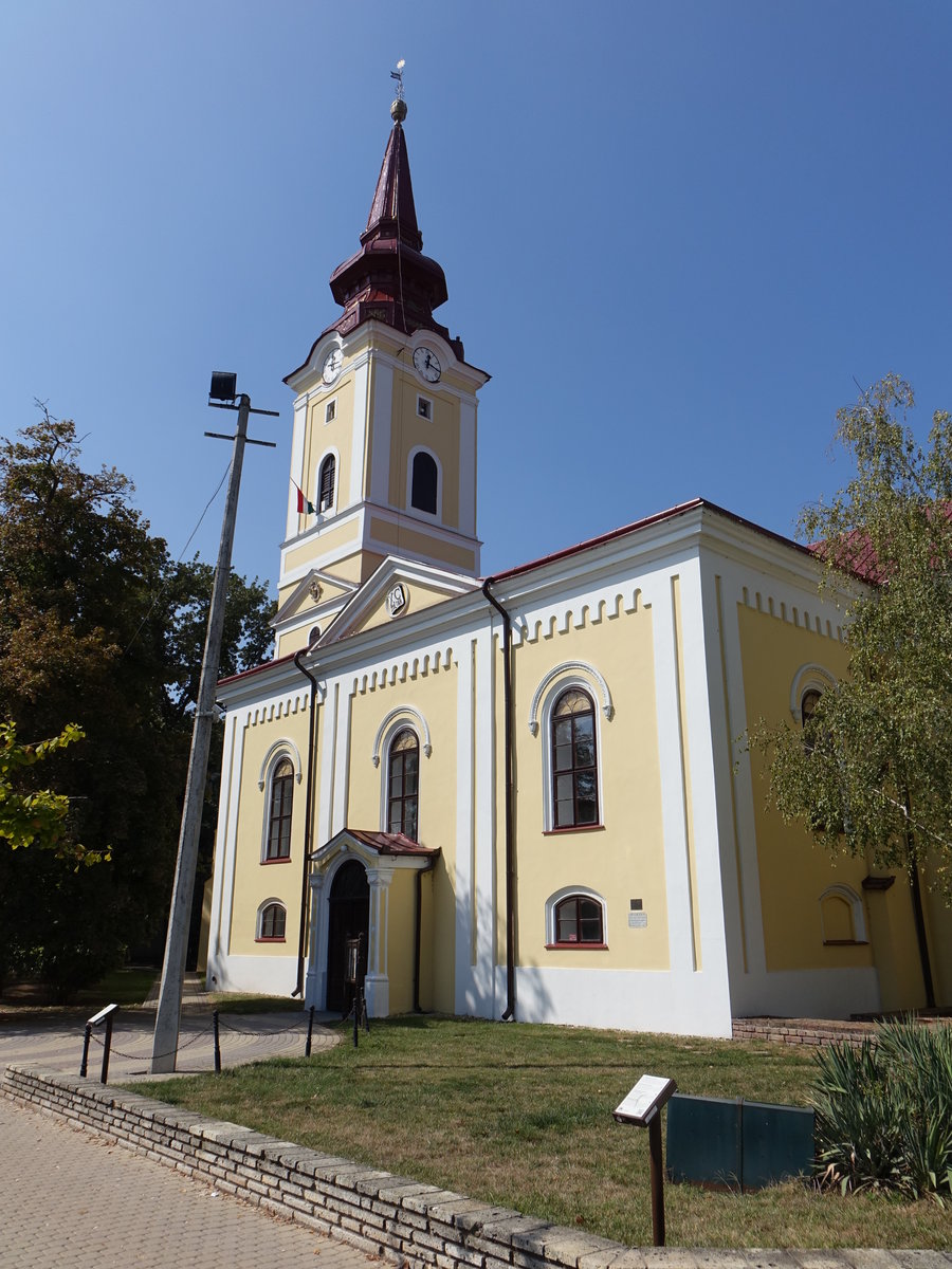 Hajdszoboszl, Ref. Kirche, erbaut von 1711 bis 1717 (08.09.2018)