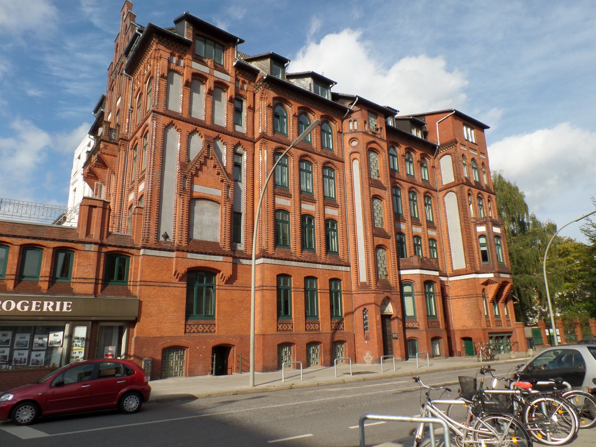 Hamburg am 24.9.2015: Wohnhaus in Hohenfelde