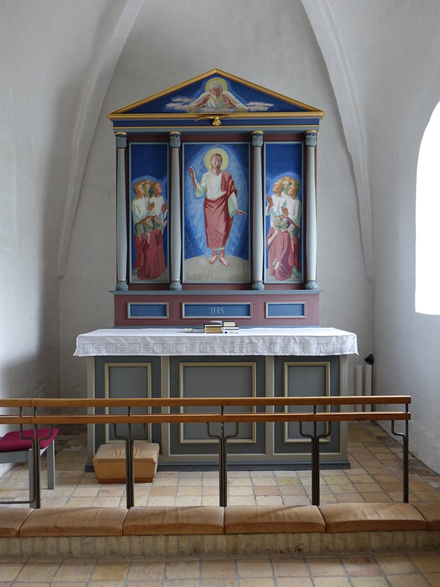 Hammelev, Altar in der evangelischen Dorfkirche (24.09.2020)