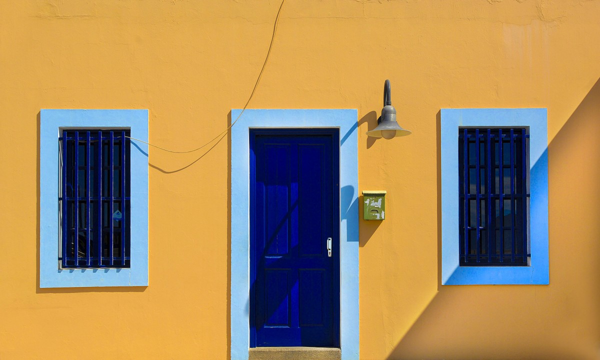Hausfassade in Puerto de las Nieves - Aufnahme: Oktober 2009.