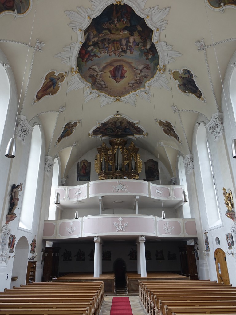 Hengersberg, Orgelempore in der St. Michael Kirche (25.05.2015)