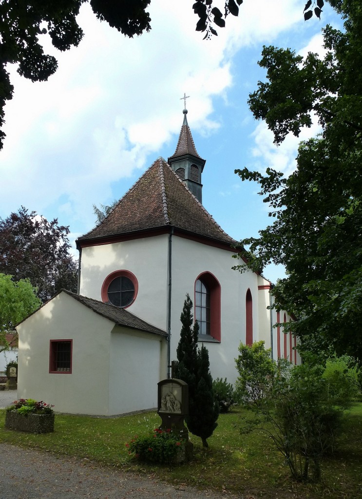 Herbolzheim, Wallfahrtskirche  Maria im Sand , um 1680 erbaut, Juli 2014