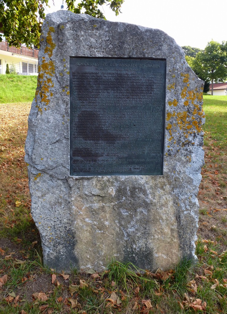 Herrischried, Gedenkstein der Banater Schwaben, aufgestellt 2001, Sept.2015