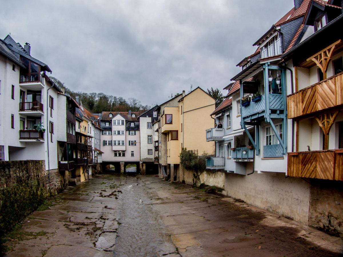 Hier ist es zu sehen warum Bad Kreuznach auch als Klein Venedig genannt wird. Leider war der Wasserstand am 29.01.2013. niedrig. 