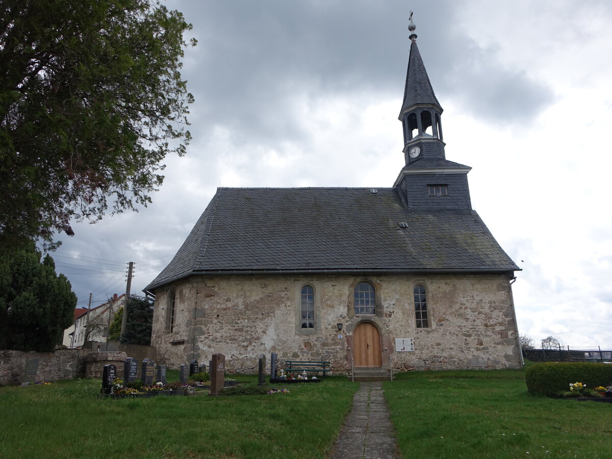 Horba, evangelische Kirche, erbaut von 1667 bis 1668 (23.04.2023)