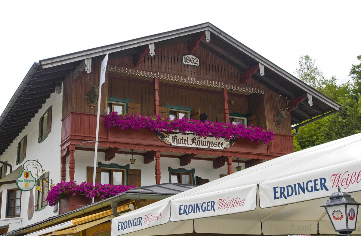 Hotel Knigssee in Knigssee im Berchtesgadener Land. Aufnahme: Juli 2008.