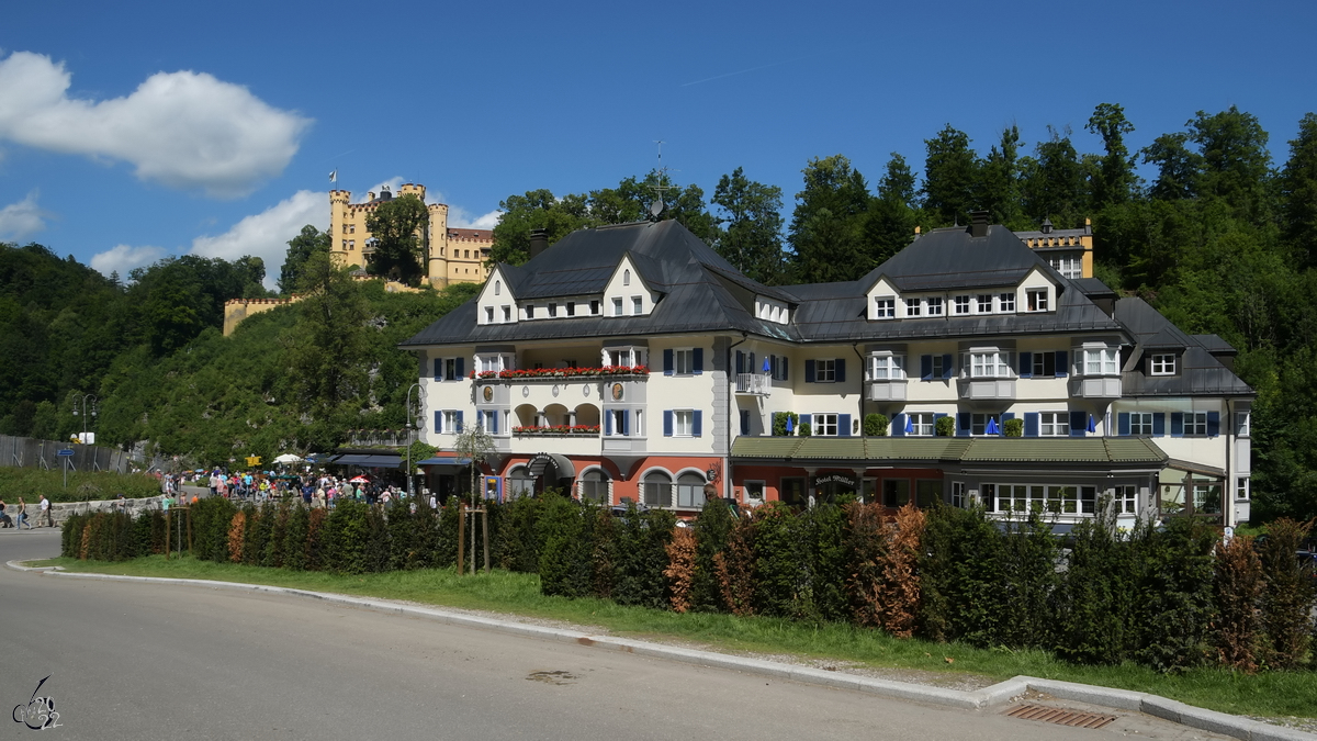 Hotels und Gasthuser in Hohenschwangau. (Juli 2017)