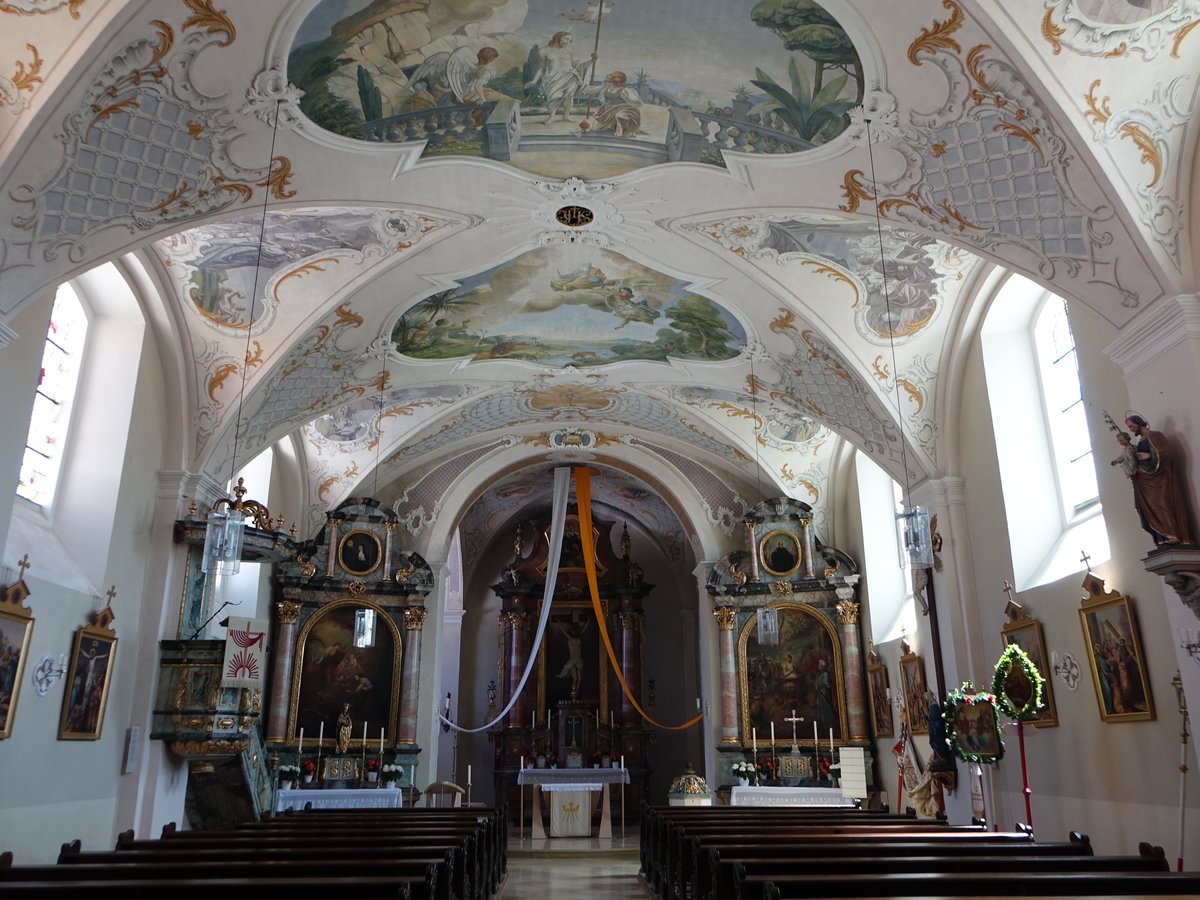 Illschwang, barocker Innenraum der Pfarrkirche St. Veit (11.06.2017)