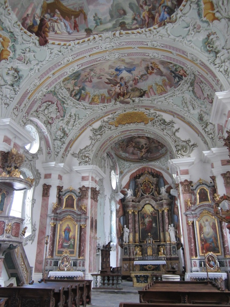 Innichen, Pfarrkirche St. Michael, Fresken von Christoph Anton Mayr (20.09.2014)
