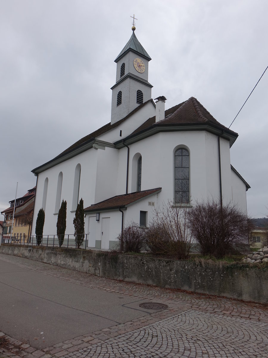 Kadelburg, kath. St. Martin Kirche, erbaut 1820 (30.12.2018)