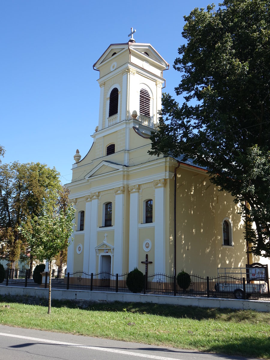 Kamenica nad Cirochou, kath. St. Stefan Kirche, erbaut 1782 (31.08.2020)