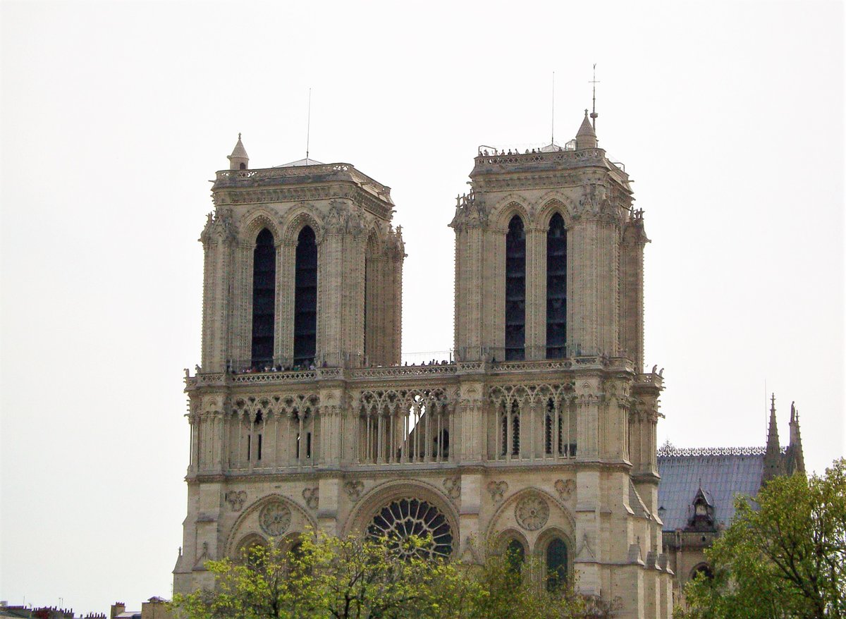 Kathedrale Notre-Dame de Paris, Westansicht mit beiden Trmen - 05.05.2008
