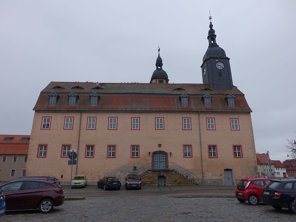 Kindelbrck, Rathaus am Markt, erbaut um 1500 (08.04.2023)