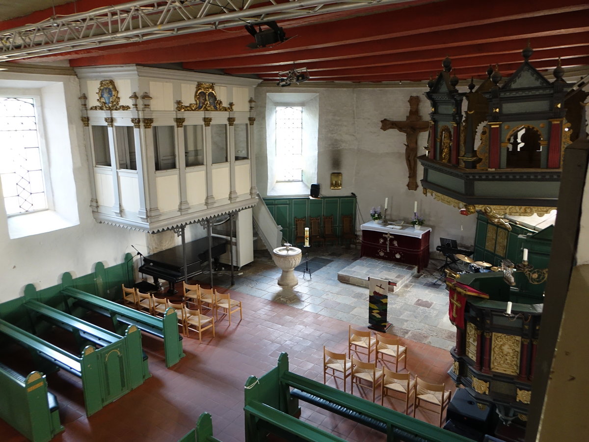 Kirchbarkau, Innenraum der evangelischen St. Katharinen Kirche (25.09.2020)