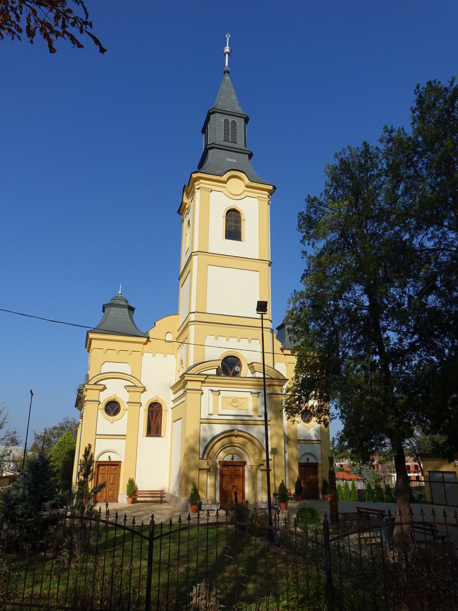 Kisvarda, barocke Ref. Kirche, erbaut im 17. Jahrhundert (07.09.2018)