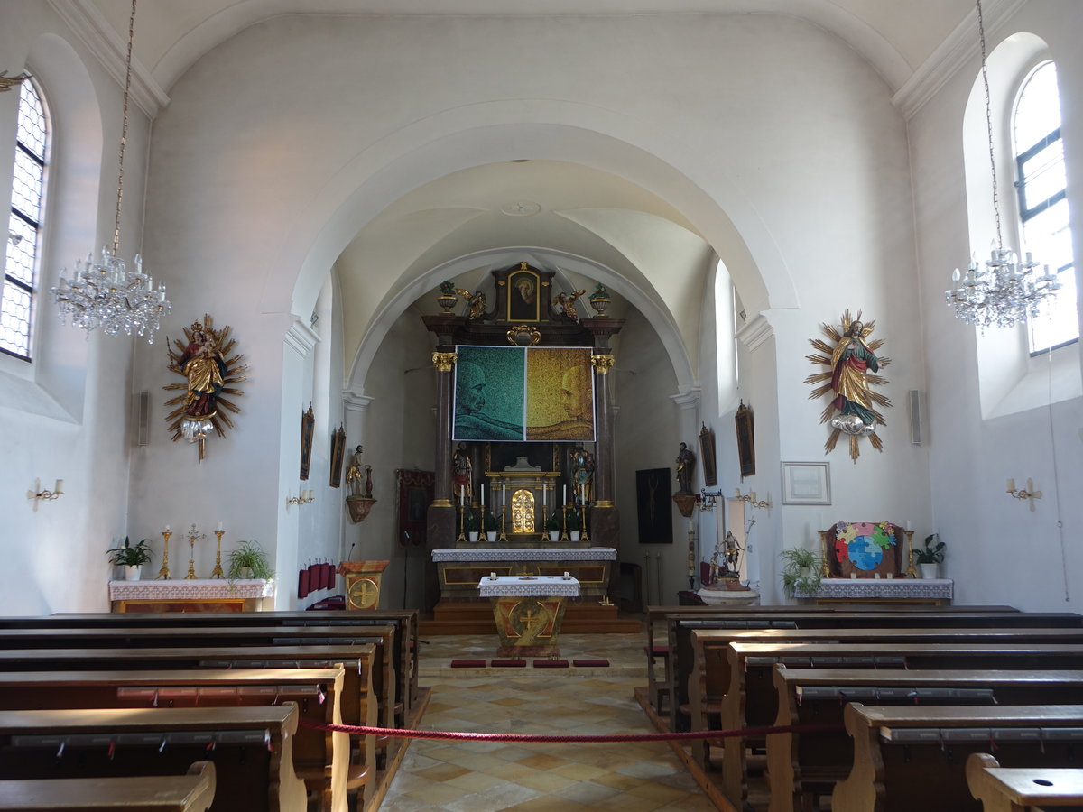 Kneiting, Hochaltar in der Pfarrkirche St. Peter und Paul (25.03.2018)