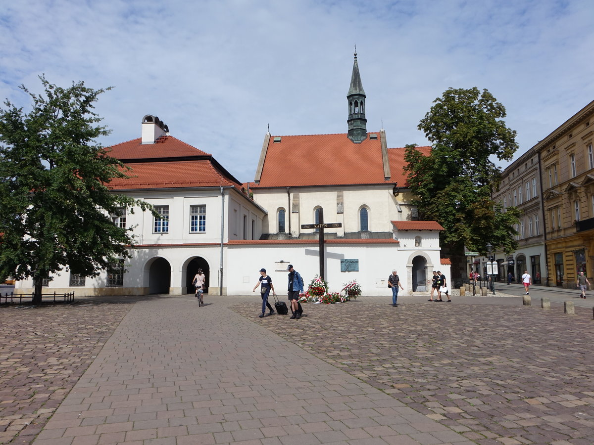 Krakau, St. gidius Kirche am Plac Adama Studzinskiego (04.09.2020)