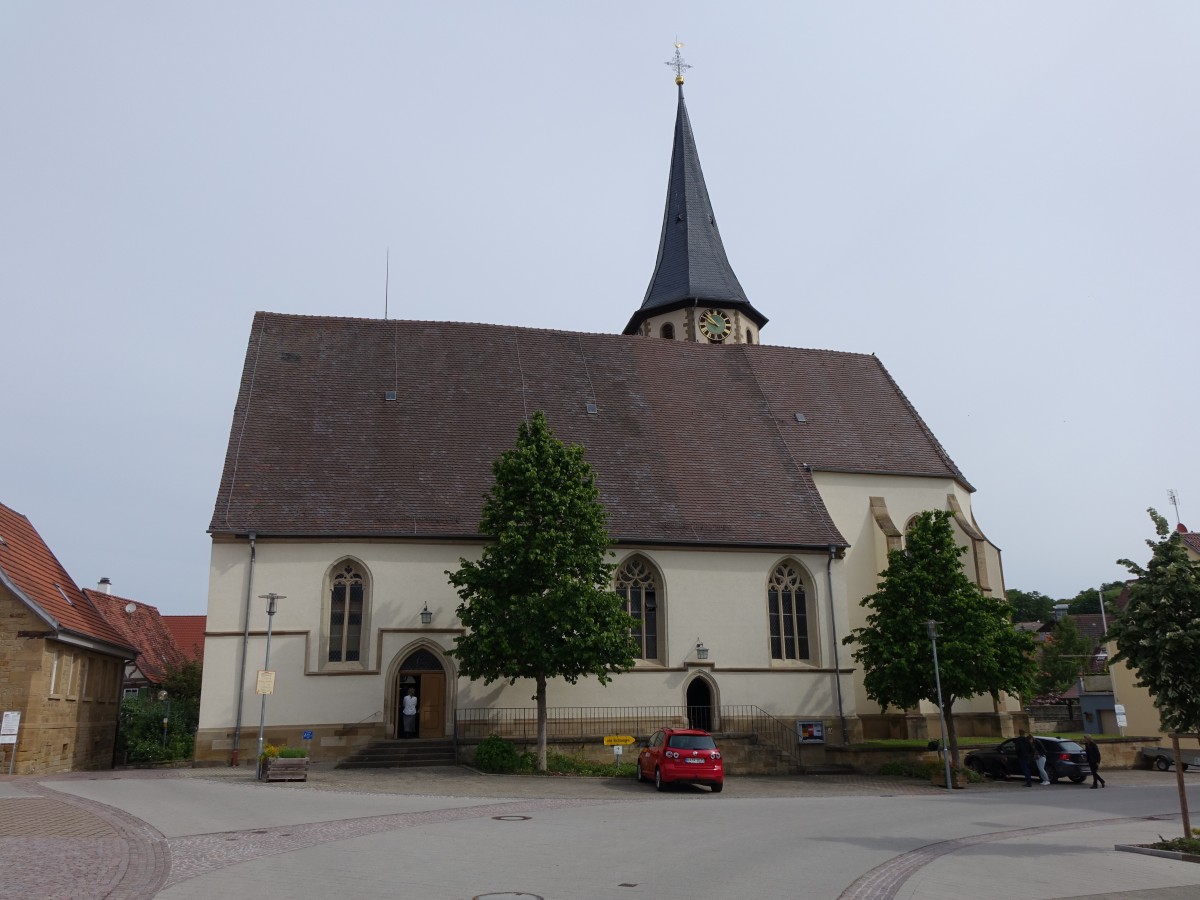 Krnbach, Ev. Michaelskirche, erbaut von 1721 bis 1726 (31.05.2015)
