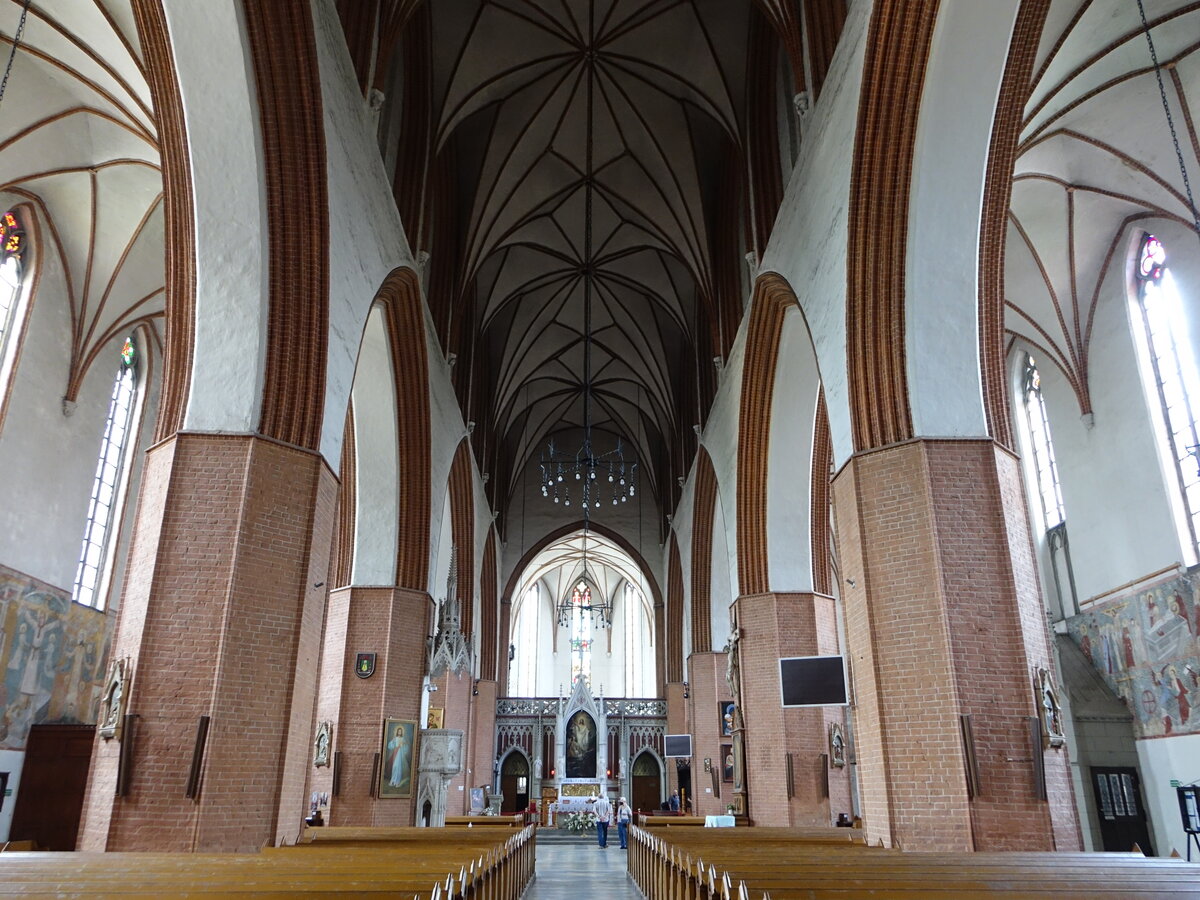 Kwidzyn / Marienwerder, Innenraum der Kathedrale St. Marien (03.08.2021)