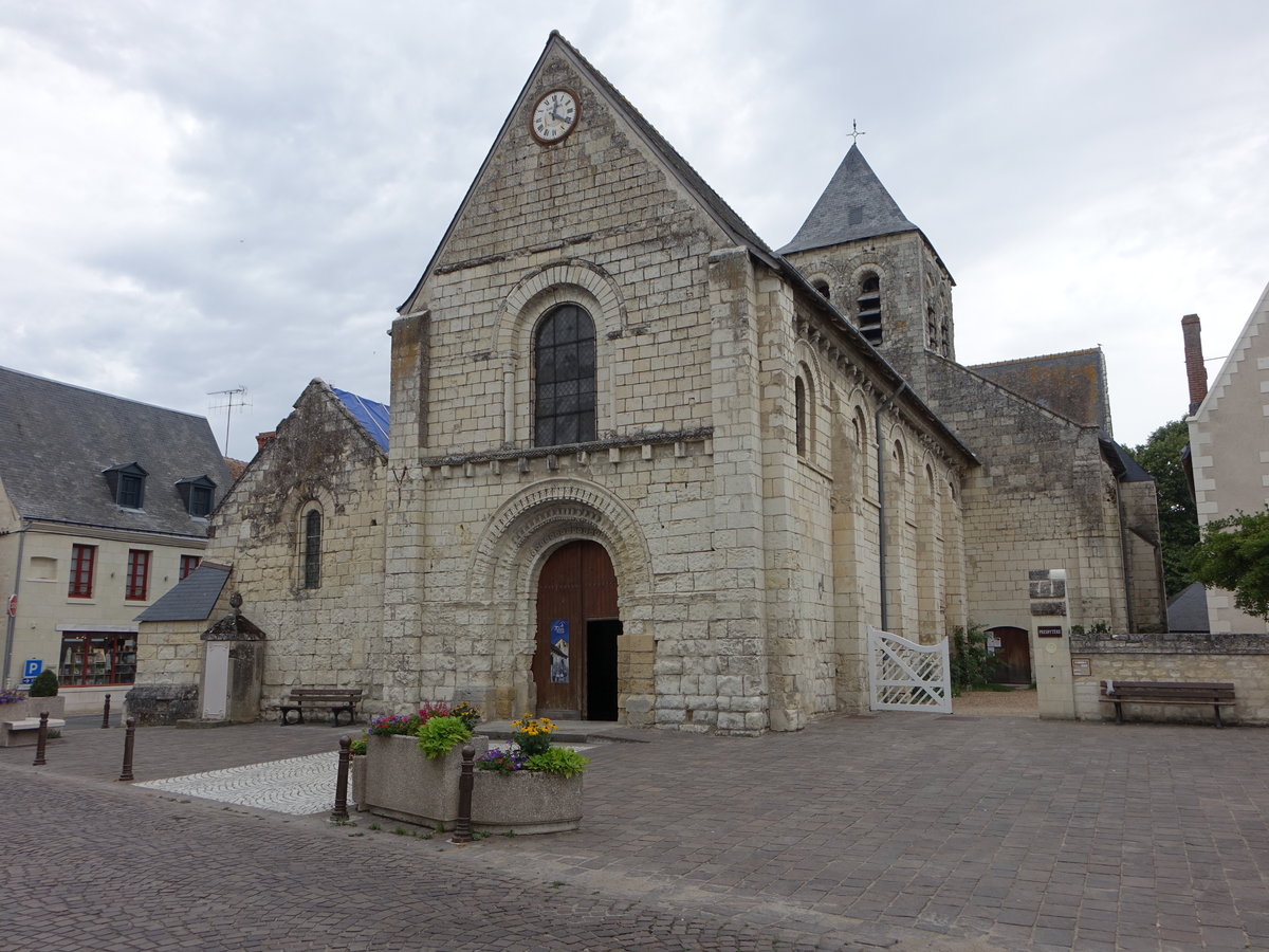 L’le-Bouchard, romanische Saint-Gilles Kirche, erbaut im 12. Jahrhundert (08.07.2017)