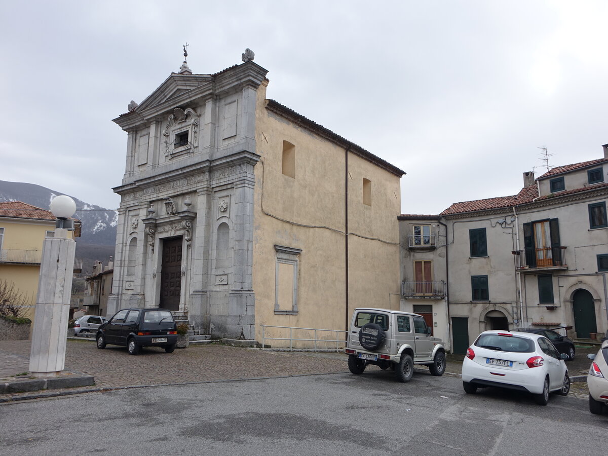 Lagonegro, Pfarrkirche St. Anna an der Piazza Bonaventura Picardi (28.02.2023)