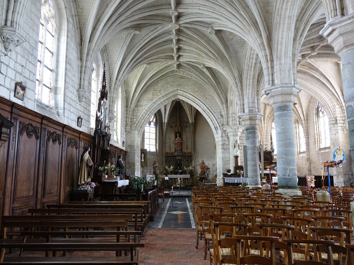 Lambres, Innenraum der St. Lambert Kirche (14.05.2016)
