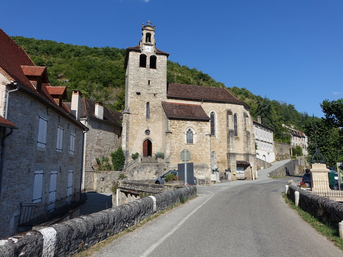 Larnagol, Saint-Julien Kirche, erbaut im 15. Jahrhundert (29.07.2018)
