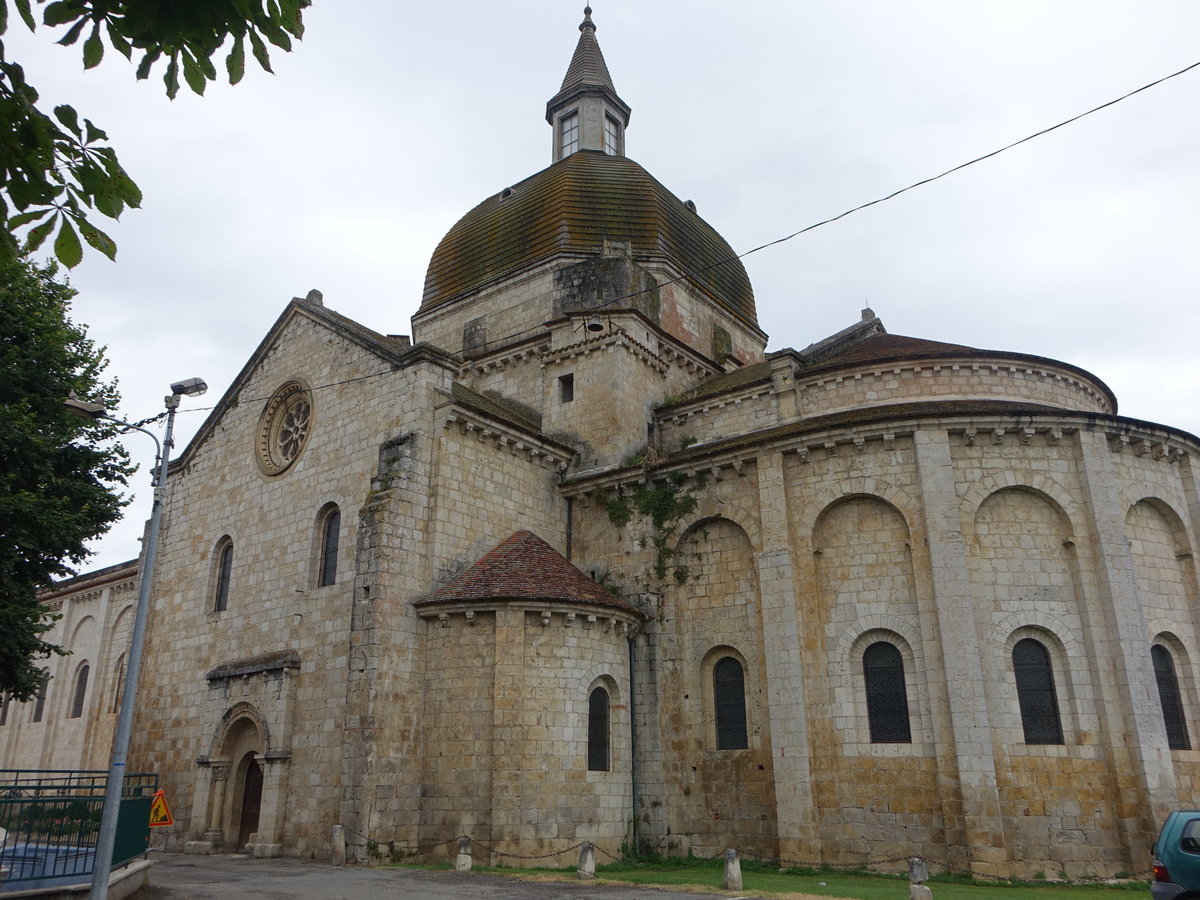 Layrac, Pfarrkirche St. Martin, erbaut ab dem 10. Jahrhundert (28.07.2018)