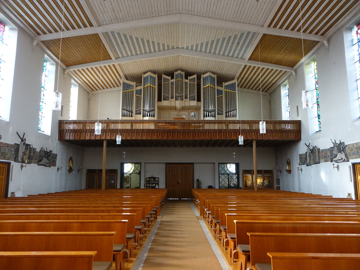 Leiblfing, Orgelempore in der Pfarrkirche Maria Himmelfahrt (13.11.2016)