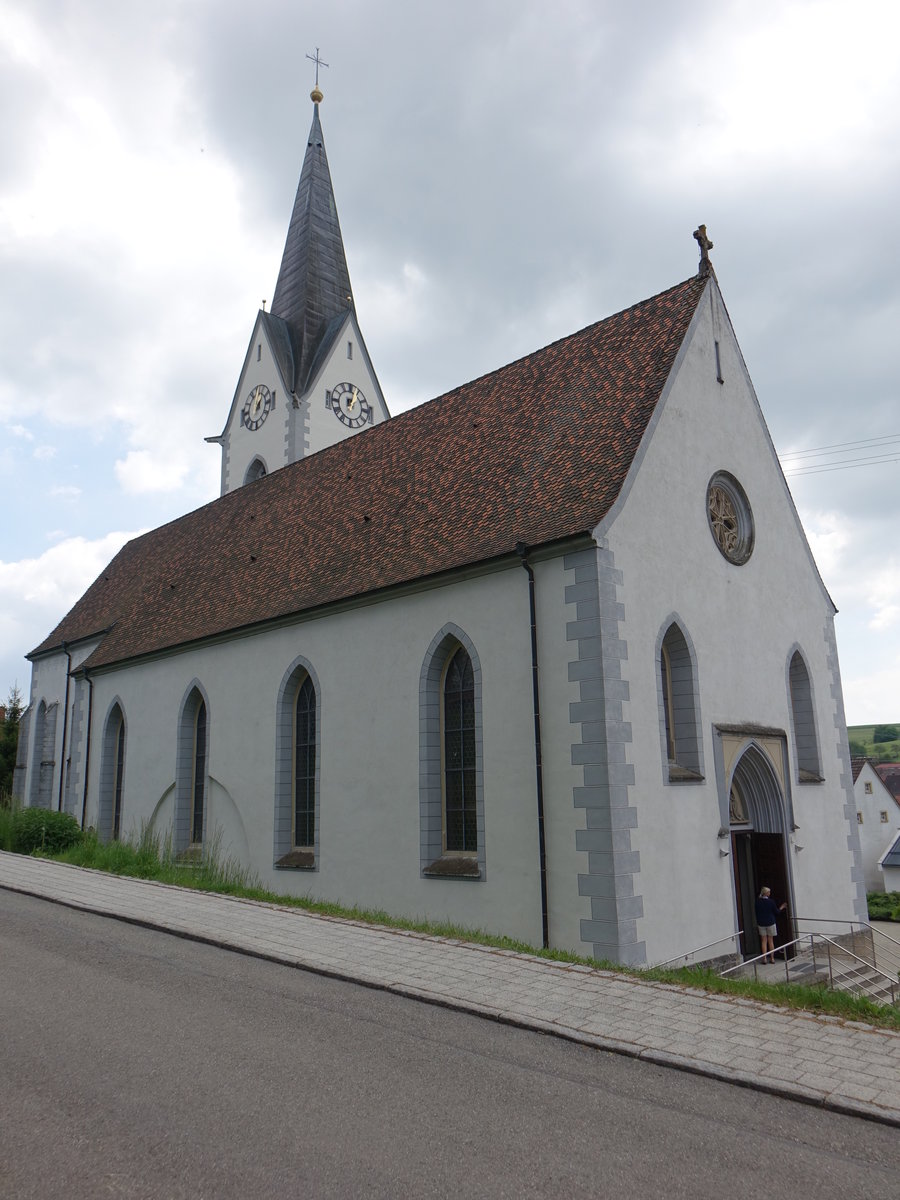 Leipferdingen, Wallfahrtskirche St. Michael, erbaut von 1484 bis 1487 (25.05.2017)