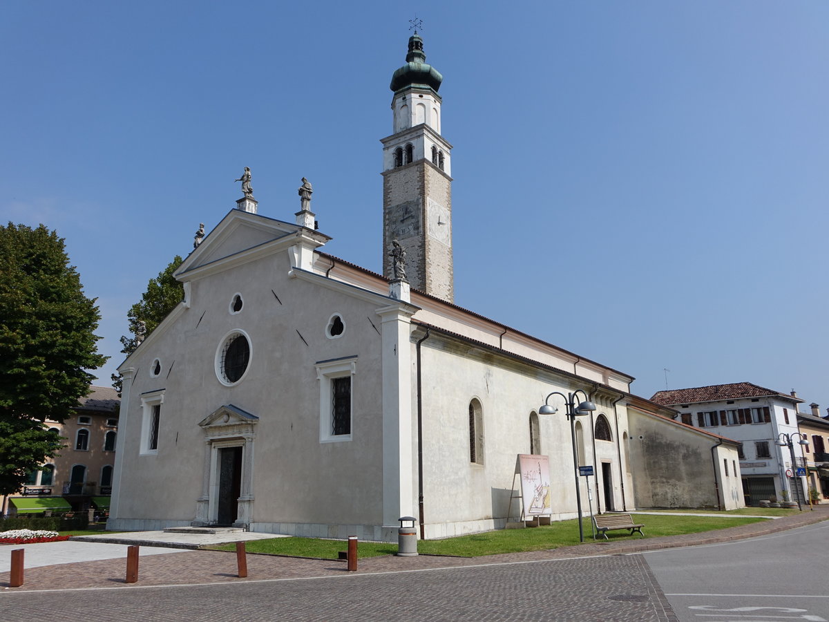 Lentiai, Pfarrkirche St. Maria Assunta, erbaut im 15. Jahrhundert (17.09.2019)