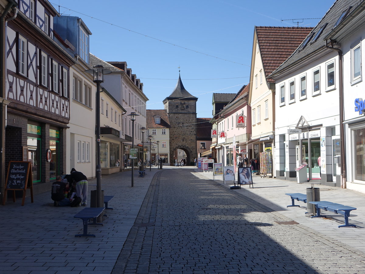 Lichtenfels, Bamberger Tor in der Inneren Bamberger Strae (07.04.2018)