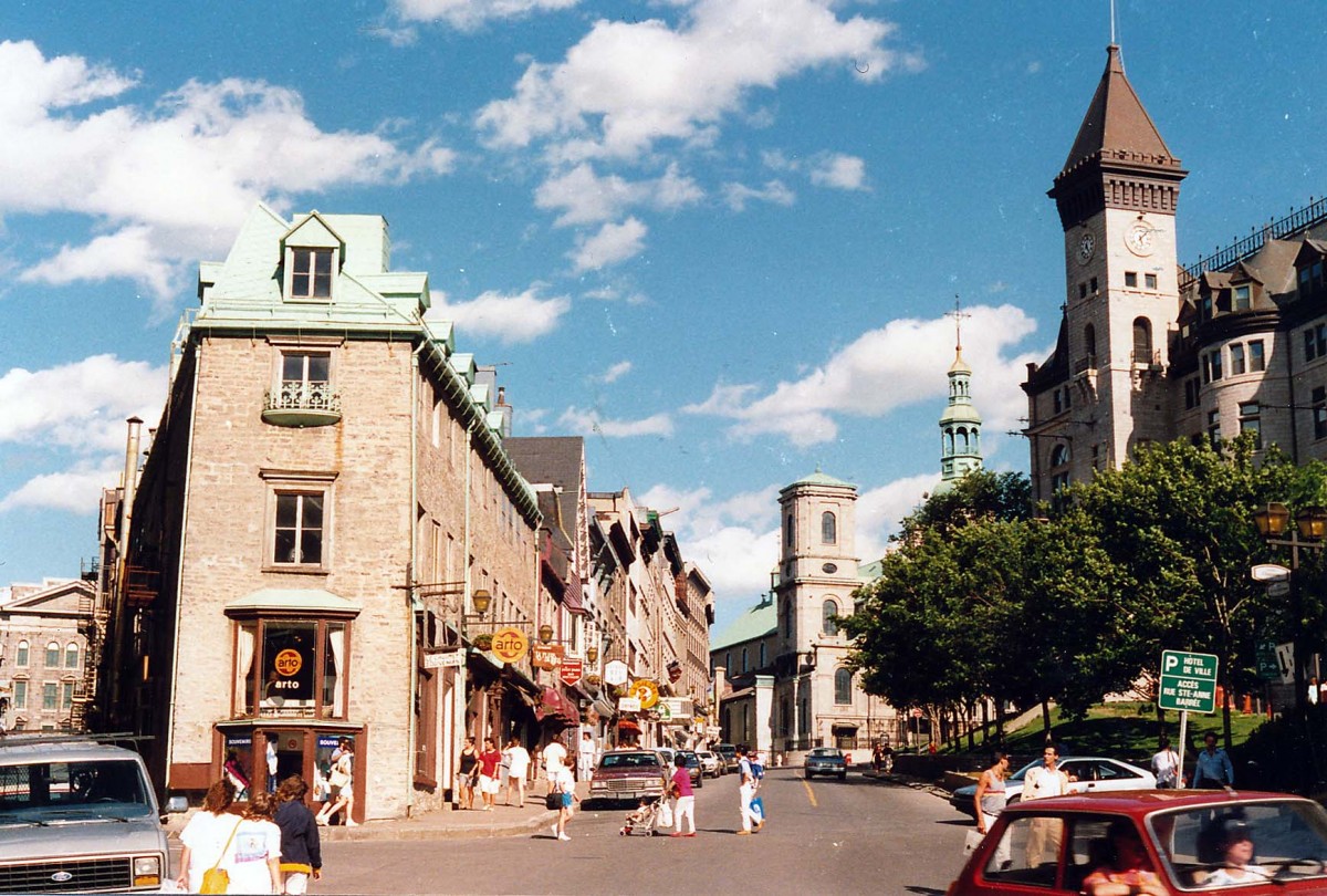 Limoulou in Quebec Ville. Aufnahme: Juni 1987 (digitalisertes Negativfoto).