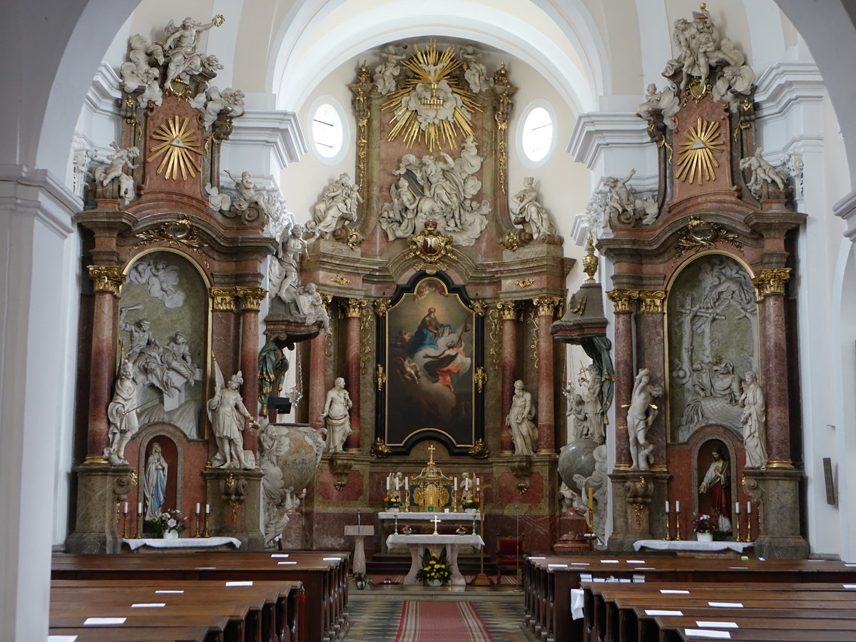 Lipnik nad Becvou / Leipnik, barocke Altre in der Pfarrkirche St. Jakob (03.08.2020)
