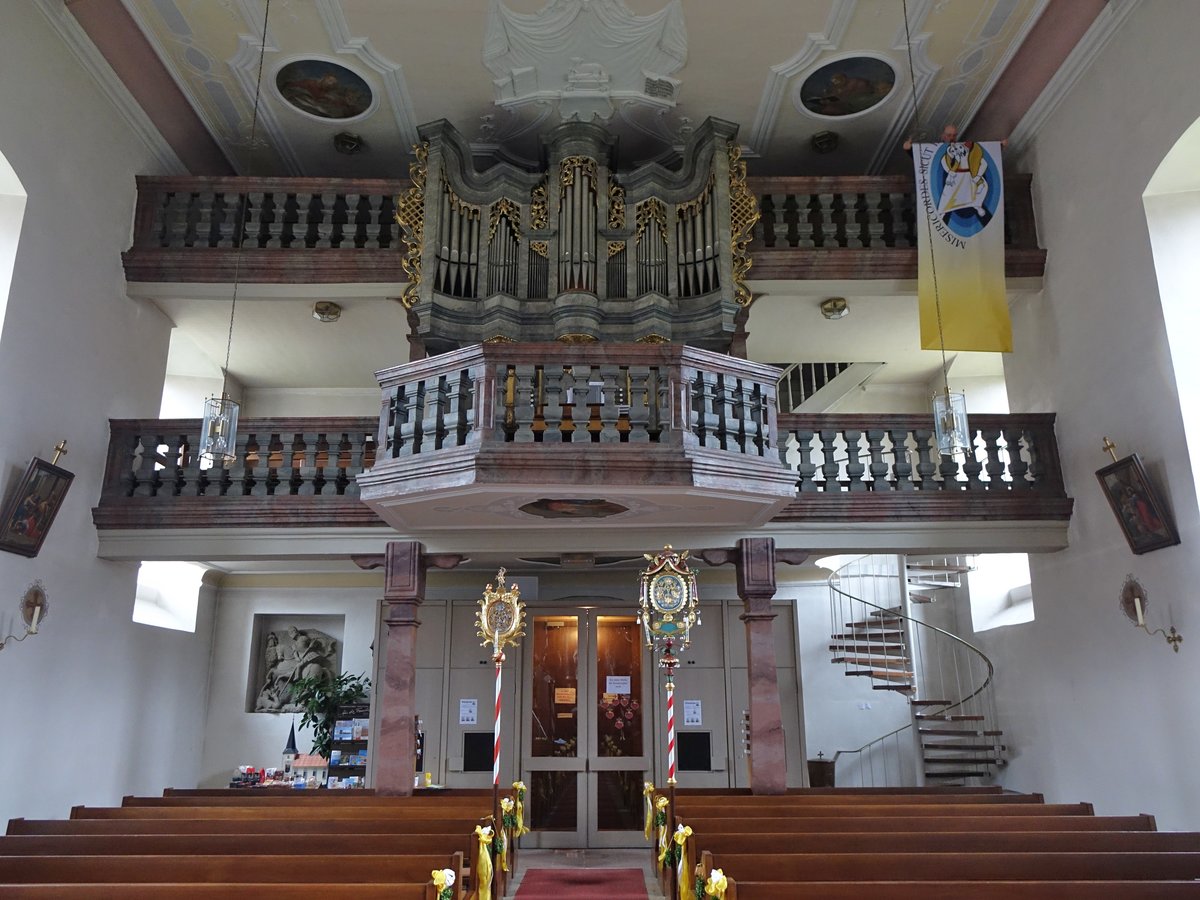 Lffelsterz, Orgelempore in der St. gidius Kirche (25.03.2016)