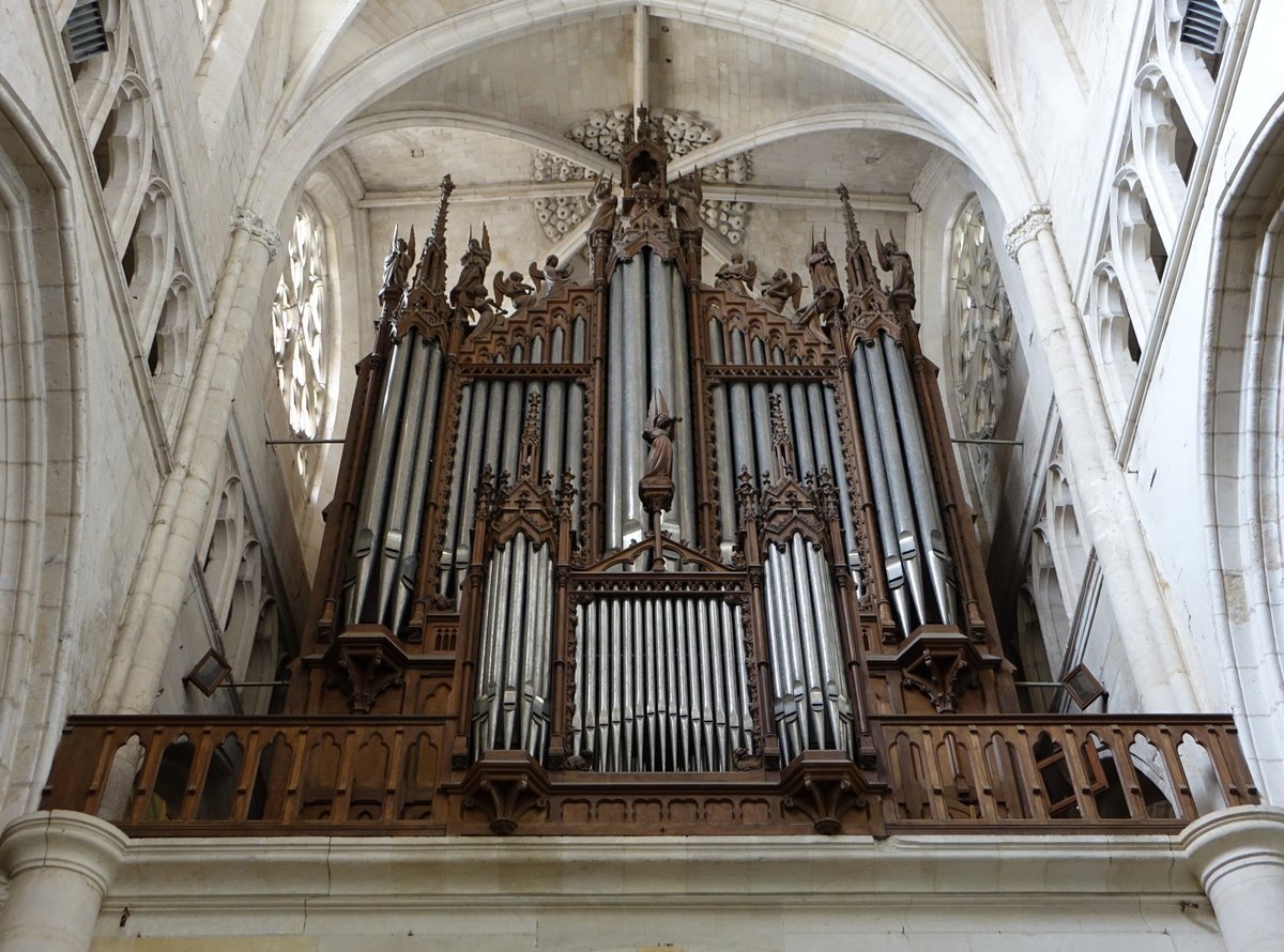 Lucon, Orgel der Kathedrale Notre Dame, erbaut von 1852 bis 1855 durch die Orgelwerkstatt Aristide Cavaill-Coll (13.07.2017)