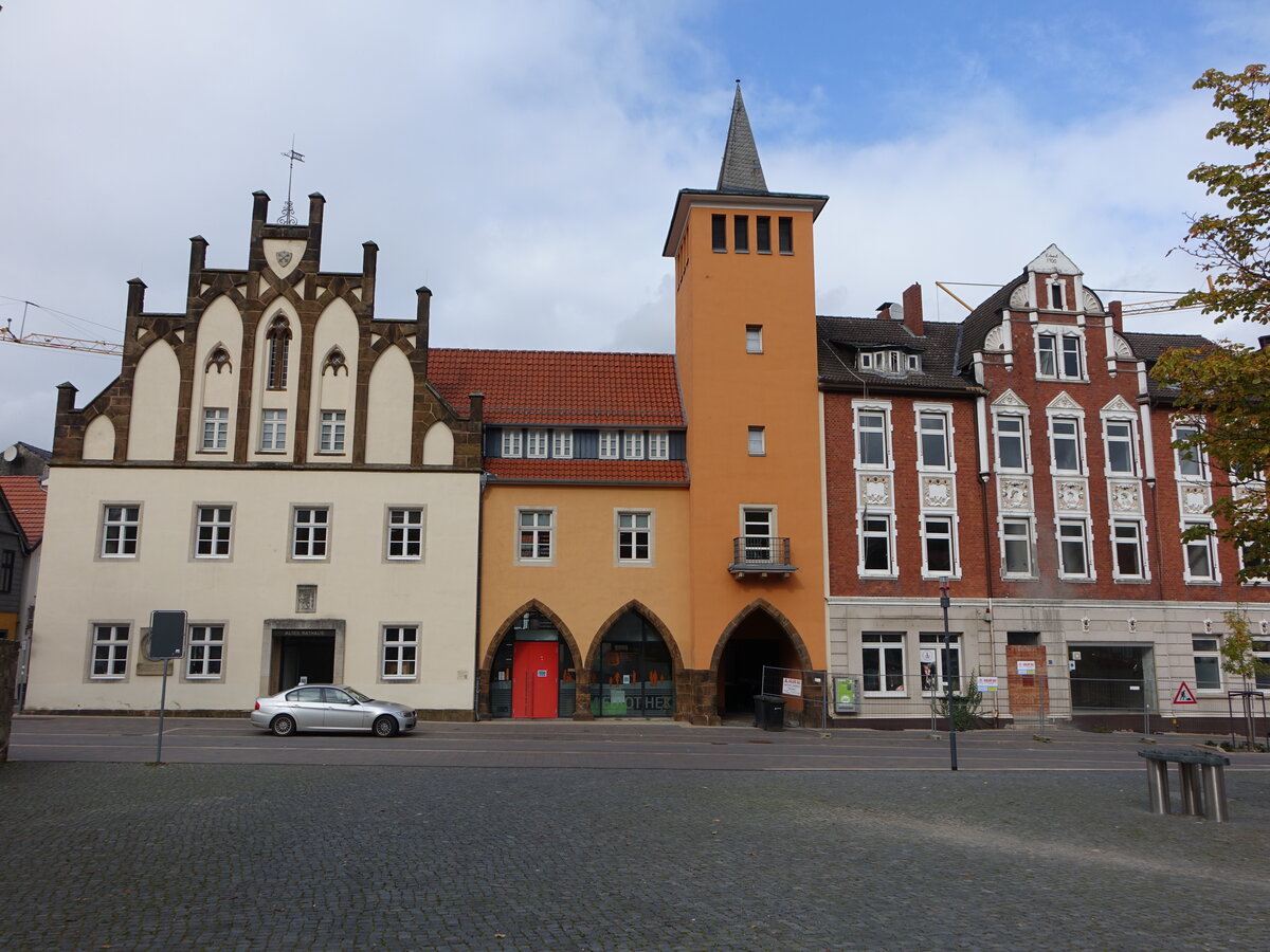 Lbbecke, ehem. Rathaus am Marktplatz, erbaut ab 1460 (11.10.2021)