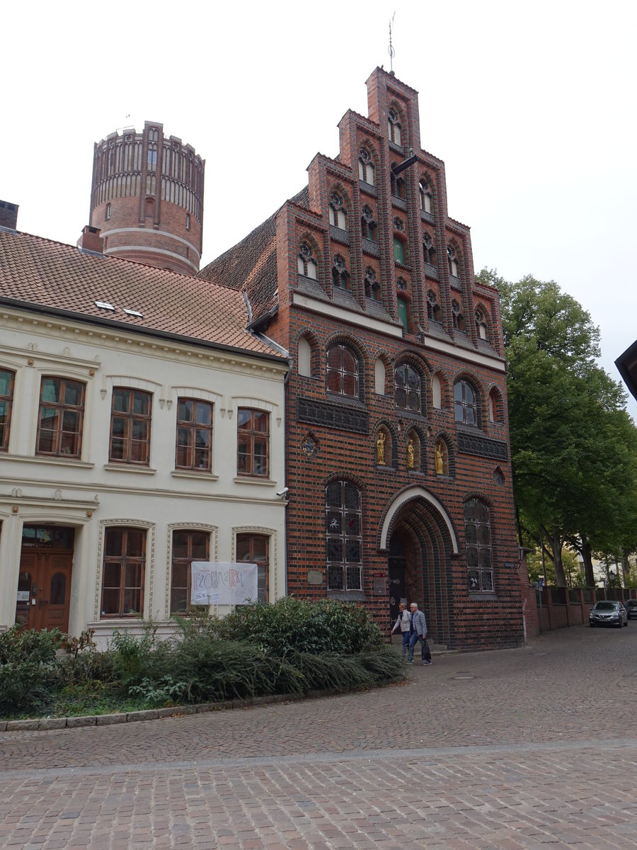 Lneburg, Kalandhaus, Versammlungsort der Bruderschaft aus Klerikern und Laien, erbaut ab 1455 (26.09.2020)