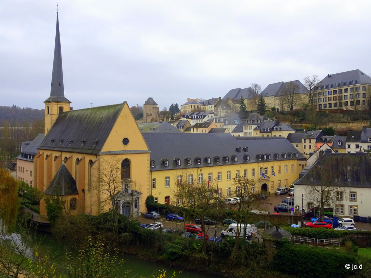Luxemburg, Unterstadt Grund, Abtei Neumnster, 08.12.2017
