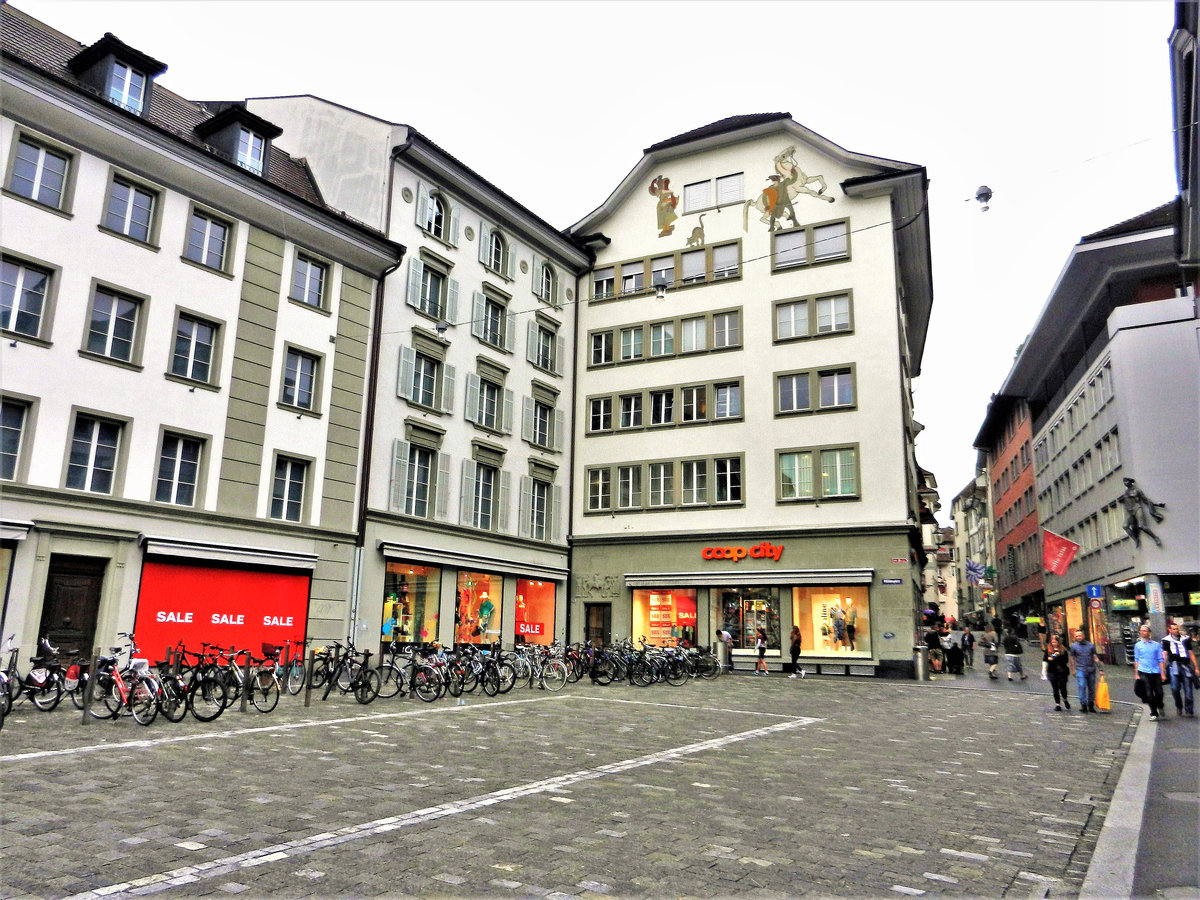 Luzern, ehemaliges Warenhaus EPA, erffnet am 18. Mrz 1948. Coop City seit dem 19. August 2004 - 06.07.2012